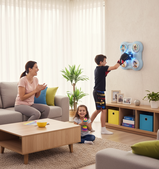 Juego de boxeo con guantes