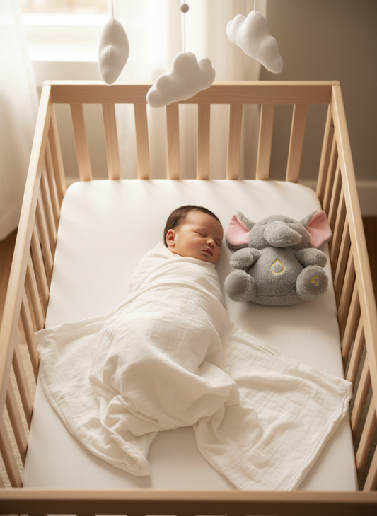 Elefante peluche que respira