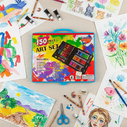 Kit De Arte Portatil 150 Crayones