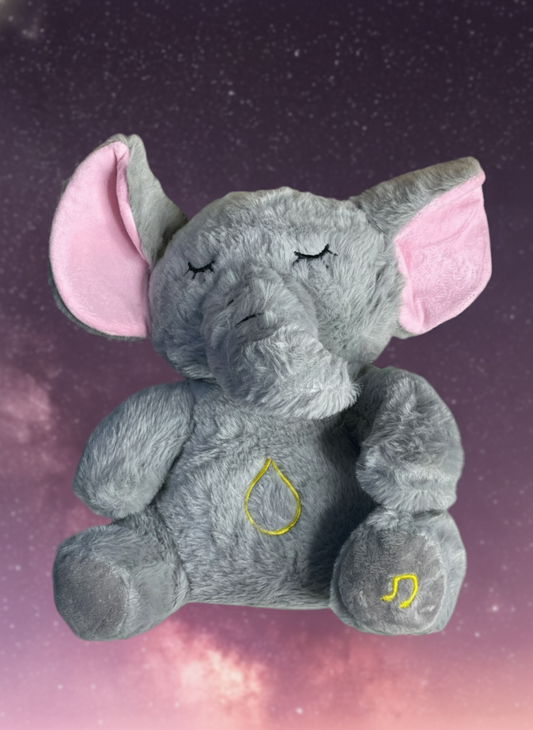Elefante peluche que respira