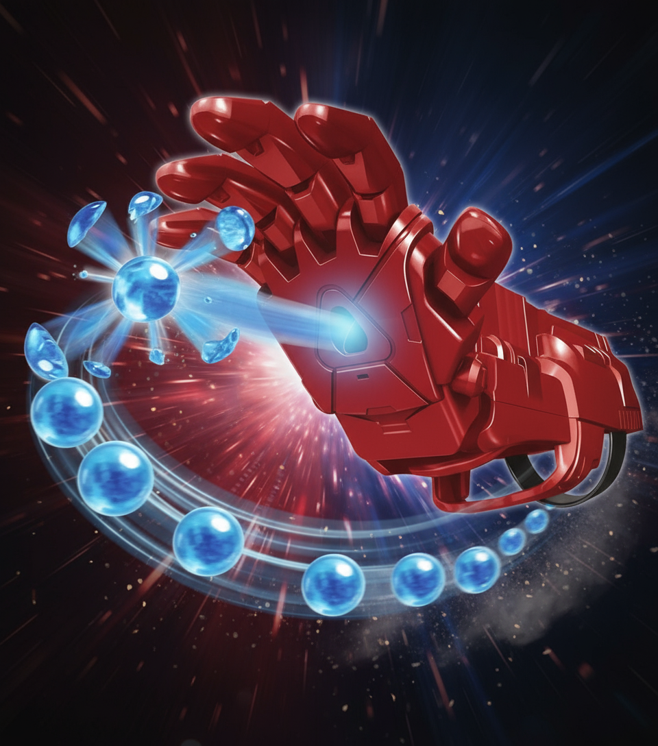 Pistola Iron Man Hidrogel Mano Robot