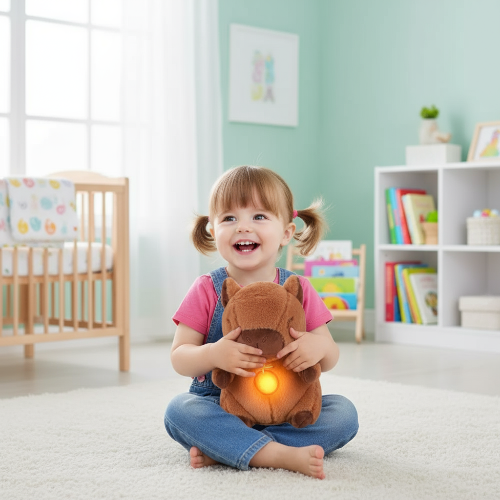 Capibara peluche que respira