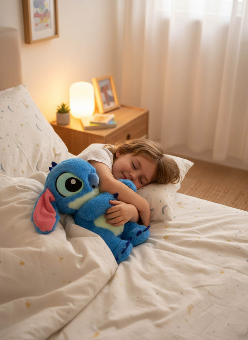 Peluche respiratorio de stich