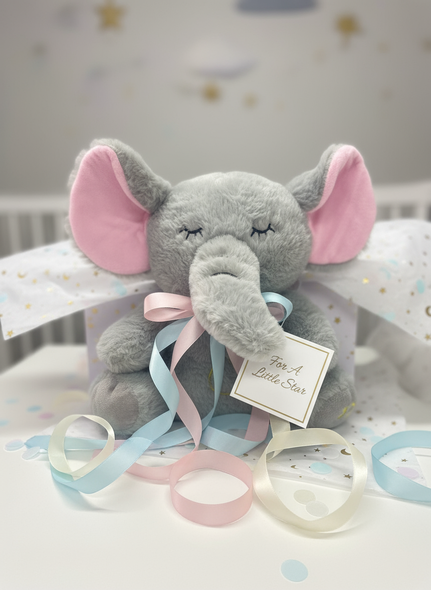 Elefante peluche que respira