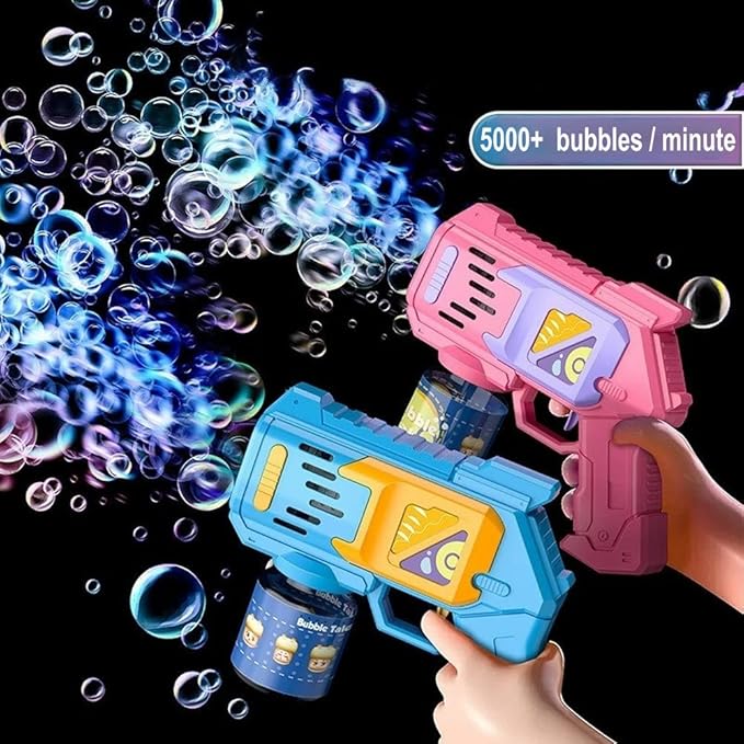 Pistola de burbujas con luz led