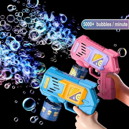 Pistola de burbujas con luz led
