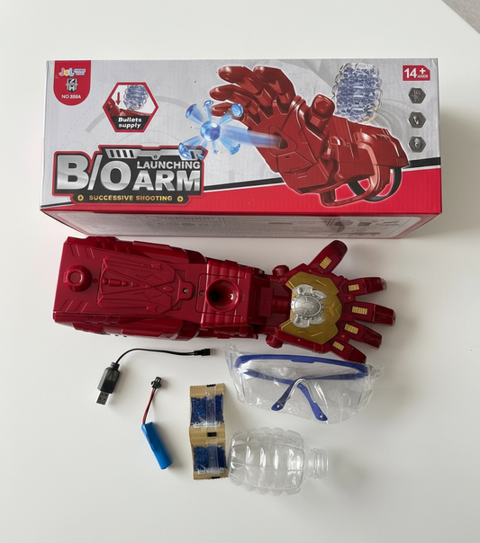 Pistola Iron Man Hidrogel Mano Robot
